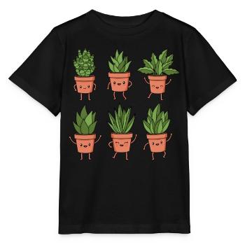 Plant - Stanley/Stella MINI CREATOR Kids’ T-Shirt - black - Front - Mikhail (115cm)