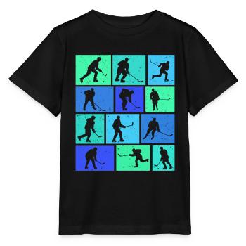 Hockey - Stanley/Stella MINI CREATOR Kids’ T-Shirt - black - Front - Mikhail (115cm)