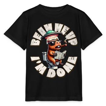 Beam Me Up I'm Done - Stanley/Stella MINI CREATOR Kids’ T-Shirt - black - Front - Mikhail (115cm)