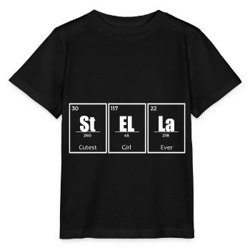 Stella Name Chemistry Elements Women Names - Stanley/Stella MINI CREATOR Kids’ T-Shirt - black - Front - Mikhail (115cm)