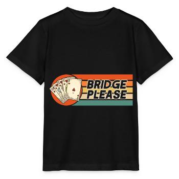 Bridge bitte - Stanley/Stella Kinder T-Shirt MINI CREATOR  - Schwarz - Vorne - Mikhail (115cm)