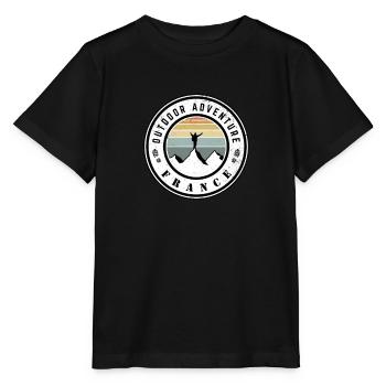 Outdoor Adventure France - T-shirt bio MINI CREATOR Stanley/Stella Enfant - noir - Devant - Mikhail (115cm)