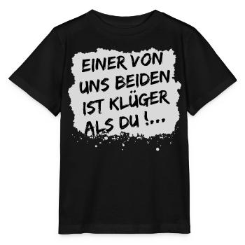 L’un de nous est plus intelligent que vous - T-shirt bio MINI CREATOR Stanley/Stella Enfant - noir - Devant - Mikhail (115cm)