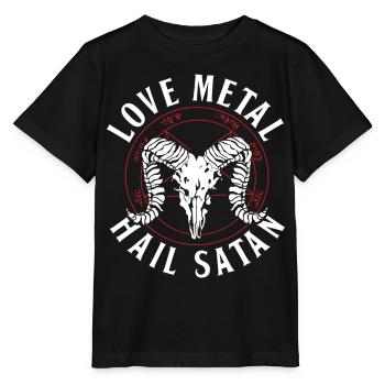 Satanist Shirts - Stanley/Stella MINI CREATOR Kids’ T-Shirt - black - Front - Mikhail (115cm)