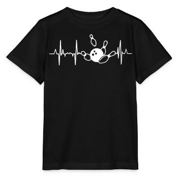 Bowler heartbeat - Stanley/Stella MINI CREATOR Kids’ T-Shirt - black - Front - Mikhail (115cm)
