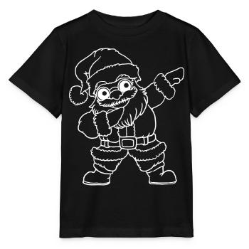 Santa Claus Santa Claus Simple xmas - Stanley/Stella MINI CREATOR Kids’ T-Shirt - black - Front - Mikhail (115cm)