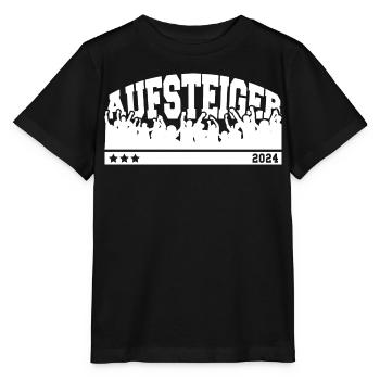Aufsteiger 2024 Aufstieg Fußball Handball - Stanley/Stella Kinder T-Shirt MINI CREATOR  - Schwarz - Vorne - Mikhail (115cm)
