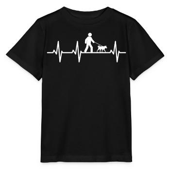 Hundebesitzer Herzlinie - Stanley/Stella Kinder T-Shirt MINI CREATOR  - Schwarz - Vorne - Mikhail (115cm)