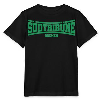 Südtribüne Bremen | Farbe änderbar - Stanley/Stella Kinder T-Shirt MINI CREATOR  - Schwarz - Vorne - Mikhail (115cm)