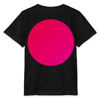 Circle in warm red - Stanley/Stella MINI CREATOR Kids’ T-Shirt - black - Front - Mikhail (115cm)