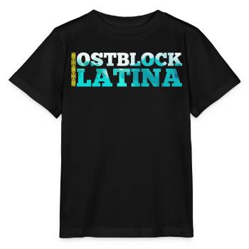 Ostblock Latina Kasachin Kasachstan Geschenk - Stanley/Stella Kinder T-Shirt MINI CREATOR  - Schwarz - Vorne - Mikhail (115cm)