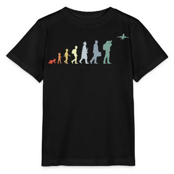 Airplane Observer Evolution - Stanley/Stella MINI CREATOR Kids’ T-Shirt - black - Front - Mikhail (115cm)