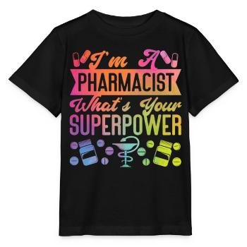 Technicien en pharmacie - T-shirt bio MINI CREATOR Stanley/Stella Enfant - noir - Devant - Mikhail (115cm)