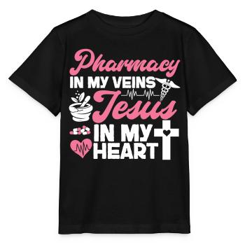 Technicien en pharmacie - T-shirt bio MINI CREATOR Stanley/Stella Enfant - noir - Devant - Mikhail (115cm)
