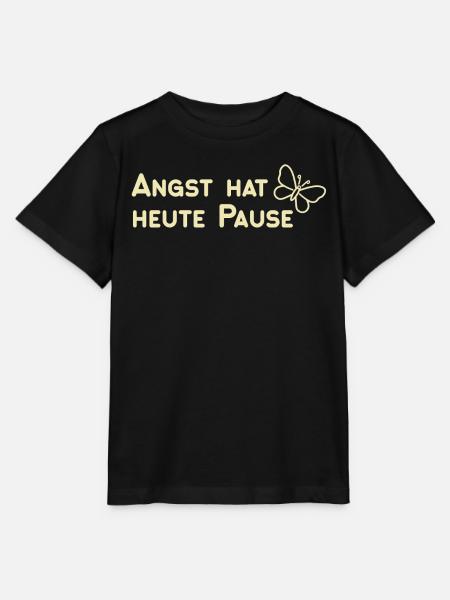 Angst hat heute Pause - Stanley/Stella Kinder T-Shirt MINI CREATOR - Schwarz
