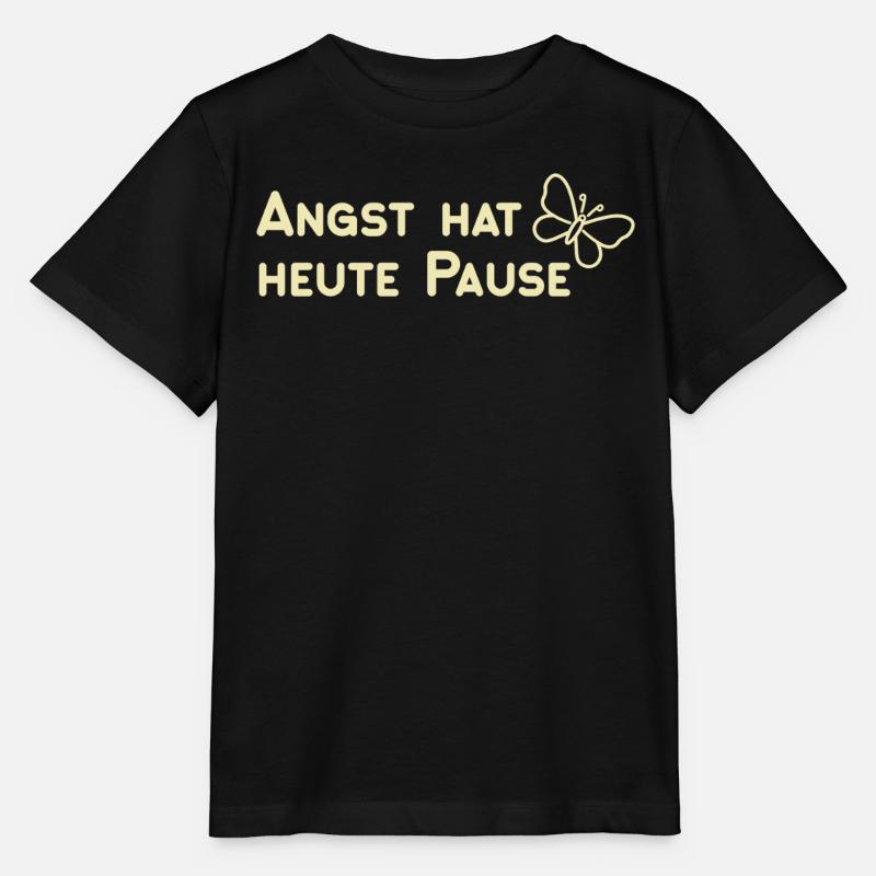 Angst hat heute Pause - Stanley/Stella Kinder T-Shirt MINI CREATOR - Schwarz
