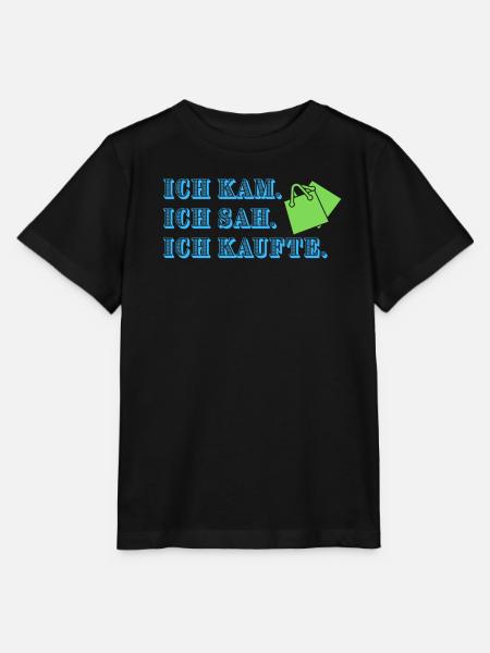Ich kam. Ich sah. Ich kaufte. - Stanley/Stella Kinder T-Shirt MINI CREATOR - Schwarz
