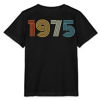 1975 Gift 1975 Vintage 1975 - Stanley/Stella MINI CREATOR Kids’ T-Shirt - black - Front - Mikhail (115cm)