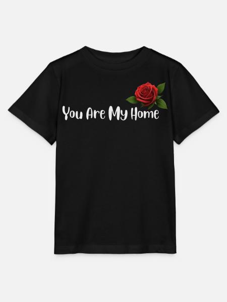 Du bist mein Zuhause, Rose - Stanley/Stella Kinder T-Shirt MINI CREATOR - Schwarz