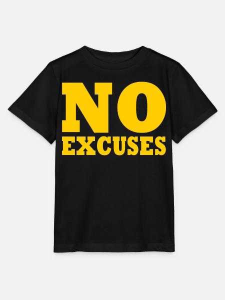 No excuses - Stanley/Stella Kinder T-Shirt MINI CREATOR  - Schwarz