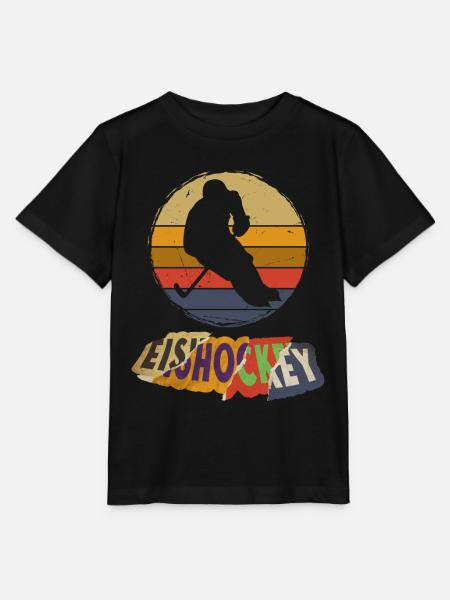 Eishockey Eishockeyspieler Spieler Vintage Retro - Stanley/Stella Kinder T-Shirt MINI CREATOR  - Schwarz