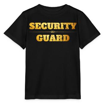 Security Guard - Stanley/Stella MINI CREATOR Kids’ T-Shirt - black - Front - Mikhail (115cm)