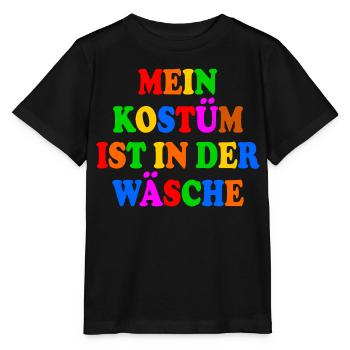 mein kostüm ist in der wäsche - Stanley/Stella Kinder T-Shirt MINI CREATOR  - Schwarz - Vorne - Mikhail (115cm)