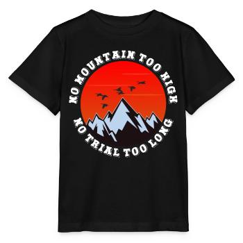 Pas de montagne trop haute, pas trop longue - T-shirt bio MINI CREATOR Stanley/Stella Enfant - noir - Devant - Mikhail (115cm)