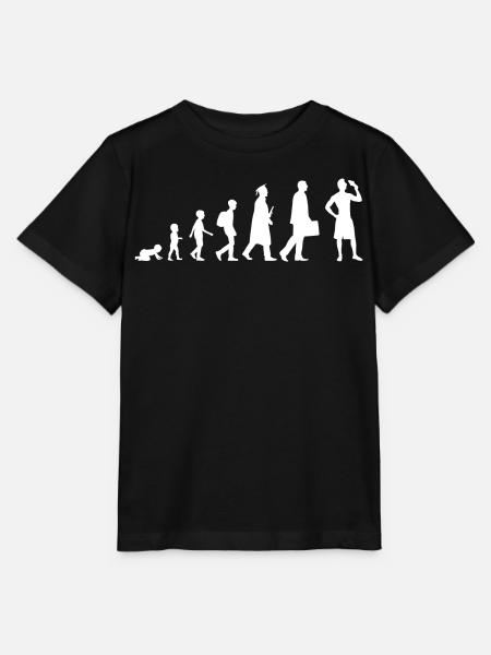 Eiscreme Evolution - Stanley/Stella Kinder T-Shirt MINI CREATOR - Schwarz