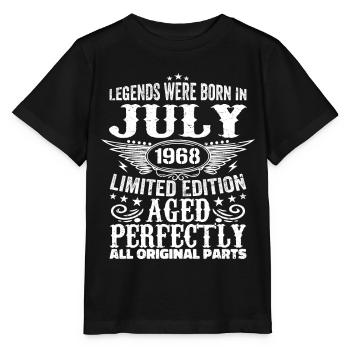 Juillet 1968 | Anniversaire 1968 Né en juillet 1968 - T-shirt bio MINI CREATOR Stanley/Stella Enfant - noir - Devant - Mikhail (115cm)