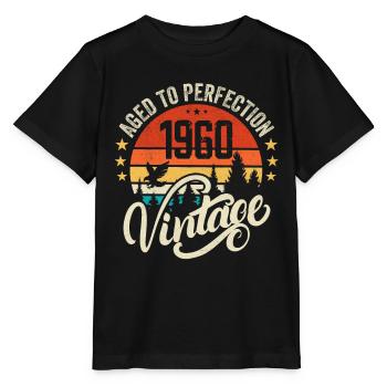1960 Vintage - Geburtstagsgeschenk 1960 Retro 1960 - Stanley/Stella Kinder T-Shirt MINI CREATOR  - Schwarz - Vorne - Mikhail (115cm)