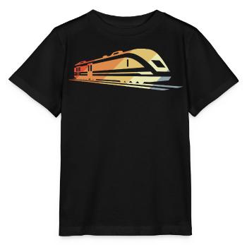 Train Sketch Vintage - Stanley/Stella MINI CREATOR Kids’ T-Shirt - black - Front - Mikhail (115cm)