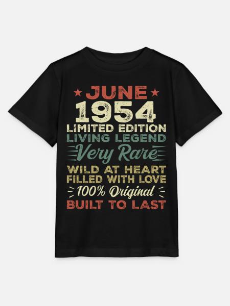 Juni 1954 Geburtstag Juni 1954 Geschenk Juni 1954 - Stanley/Stella Kinder T-Shirt MINI CREATOR  - Schwarz