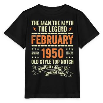 February 1950 - February 1950 Anniversary February 1950 - Stanley/Stella MINI CREATOR Kids’ T-Shirt - black - Front - Mikhail (115cm)