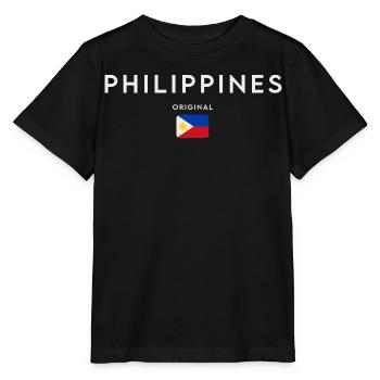Philippinische Flagge, Philippinischer Stolz - Stanley/Stella Kinder T-Shirt MINI CREATOR  - Schwarz - Vorne - Mikhail (115cm)