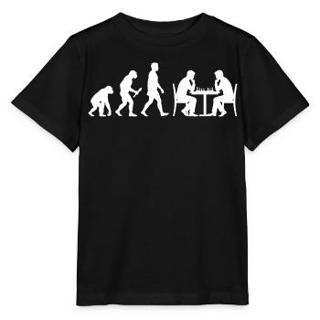 Évolution des échecs – Le chemin vers le Grand Maître - T-shirt bio MINI CREATOR Stanley/Stella Enfant - noir - Devant - Mikhail (115cm)