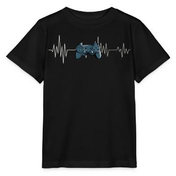 T-shirt Gamer avec manette de jeu - T-shirt bio MINI CREATOR Stanley/Stella Enfant - noir - Devant - Mikhail (115cm)