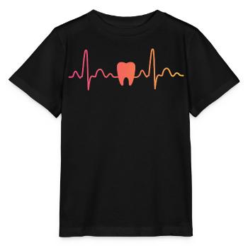 dentist sunset dentist heartbeat - Stanley/Stella MINI CREATOR Kids’ T-Shirt - black - Front - Mikhail (115cm)