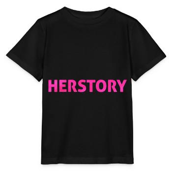 Herstory Neon Pink - T-shirt bio MINI CREATOR Stanley/Stella Enfant - noir - Devant - Mikhail (115cm)