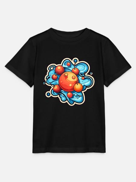 Atom Physik Nerd Atommodel - Stanley/Stella Kinder T-Shirt MINI CREATOR  - Schwarz