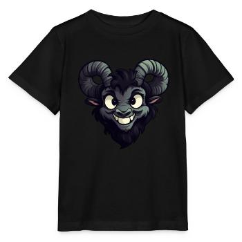 Chèvre chèvre chèvre effrayante - T-shirt bio MINI CREATOR Stanley/Stella Enfant - noir - Devant - Mikhail (115cm)