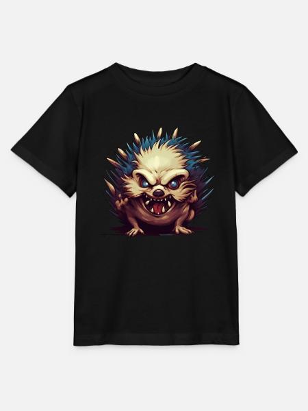 Igel Halloween Horror - Stanley/Stella Kinder T-Shirt MINI CREATOR - Schwarz