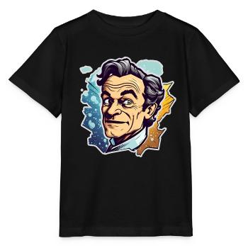 Richard Feynman - Stanley/Stella Kinder T-Shirt MINI CREATOR  - Schwarz - Vorne - Mikhail (115cm)