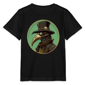Pestdoktor Doktor Arzt - Stanley/Stella Kinder T-Shirt MINI CREATOR  - Schwarz - Vorne - Mikhail (115cm)