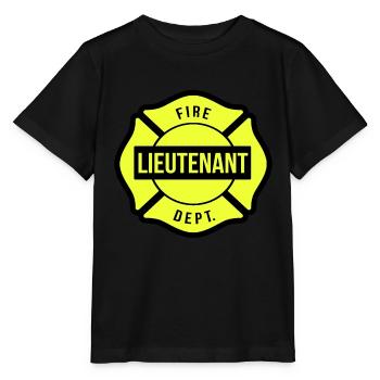 Lieutenant de sapeurs-pompiers - T-shirt bio MINI CREATOR Stanley/Stella Enfant - noir - Devant - Mikhail (115cm)