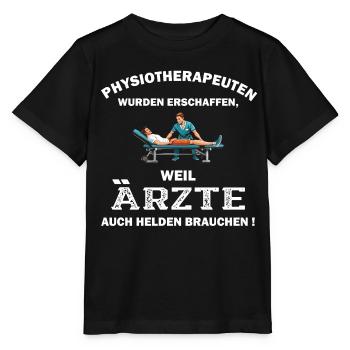 Physiotherapeut Geschenk Physio Physiotherapie - Stanley/Stella Kinder T-Shirt MINI CREATOR  - Schwarz - Vorne - Mikhail (115cm)