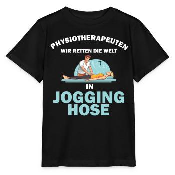 Physiotherapeut Geschenk Physio Physiotherapie - Stanley/Stella Kinder T-Shirt MINI CREATOR  - Schwarz - Vorne - Mikhail (115cm)