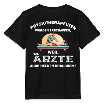 Physiotherapeut Geschenk Physio Physiotherapie - Stanley/Stella Kinder T-Shirt MINI CREATOR  - Schwarz - Vorne - Mikhail (115cm)