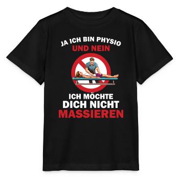 Physiotherapeut Geschenk Physio Physiotherapie - Stanley/Stella Kinder T-Shirt MINI CREATOR  - Schwarz - Vorne - Mikhail (115cm)