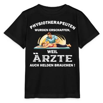 Physiotherapeut Geschenk Physio Physiotherapie - Stanley/Stella Kinder T-Shirt MINI CREATOR  - Schwarz - Vorne - Mikhail (115cm)